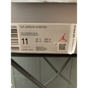 Size 11 - Air Jordan 13 Retro Navy University Blue Marine Carolina With Box